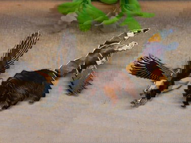 ENAMEL PINS MIXED ANIMALS VINTAGE ANTIQUE