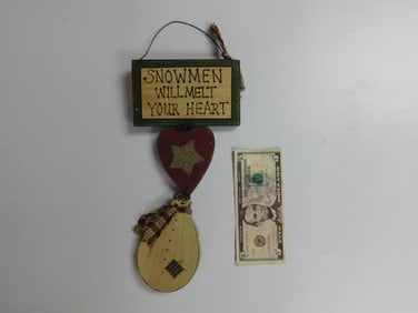 Decorative Snowmen Sign