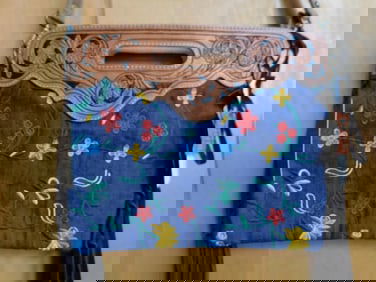 AMERICAN DARLING LEATHER CONCEALED CARRY CROSSBODY FRINGE BAG VINTAGE ANTIQUE