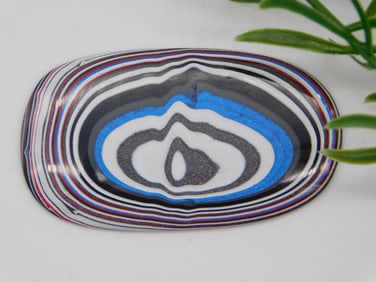 KENWORTH FORDITE MOTOR CITY AGATE CABOCHON ROCK STONE LAPIDARY SPECIMEN