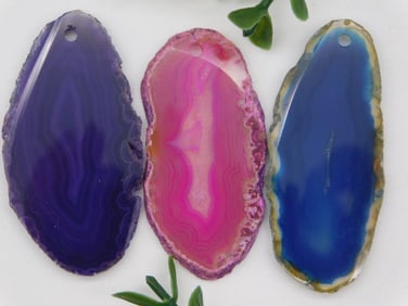 AGATE SLICES ROCK STONE LAPIDARY SPECIMEN