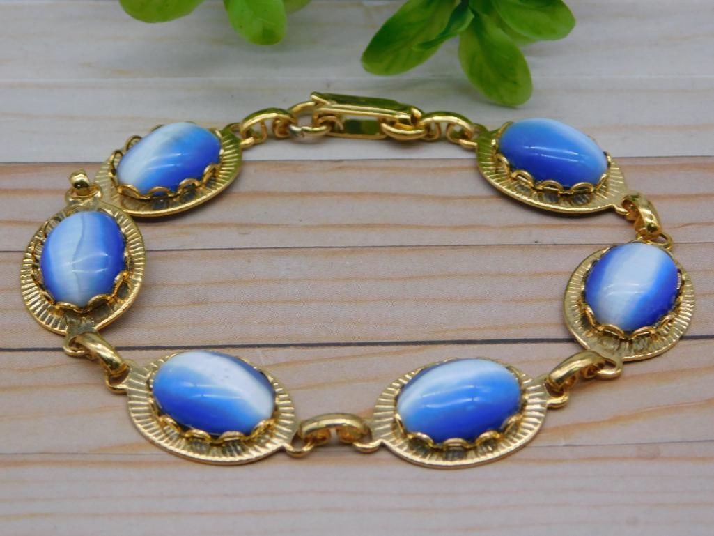 CATS EYE BRACELET ROCK STONE LAPIDARY SPECIMEN: CATS EYE BRACELET ROCK STONE LAPIDARY SPECIMEN