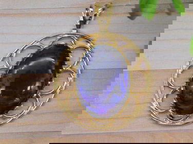 ABALONE STONE PENDANT ROCK STONE LAPIDARY SPECIMEN