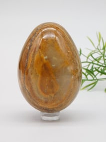 BANDED ONYX EGG ROCK STONE LAPIDARY SPECIMEN