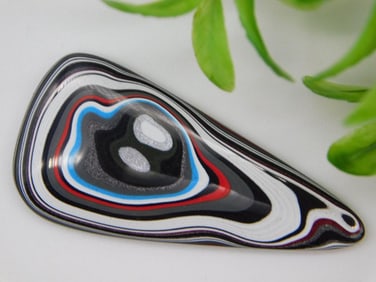 KENWORTH FORDITE MOTOR CITY AGATE CABOCHON ROCK STONE LAPIDARY SPECIMEN