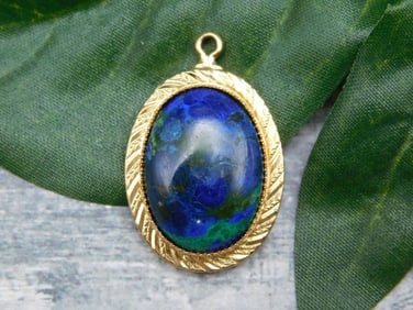 AZURITE PENDANT ROCK STONE LAPIDARY SPECIMEN