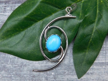 TURQUOISE PENDANT ROCK STONE LAPIDARY SPECIMEN