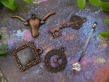 MIXED PENDANTS ROCK STONE LAPIDARY SPECIMEN