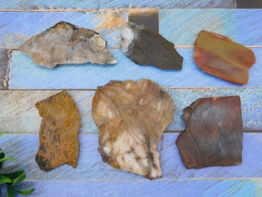 MIXED SLAB LOT ROCK STONE LAPIDARY SPECIMEN