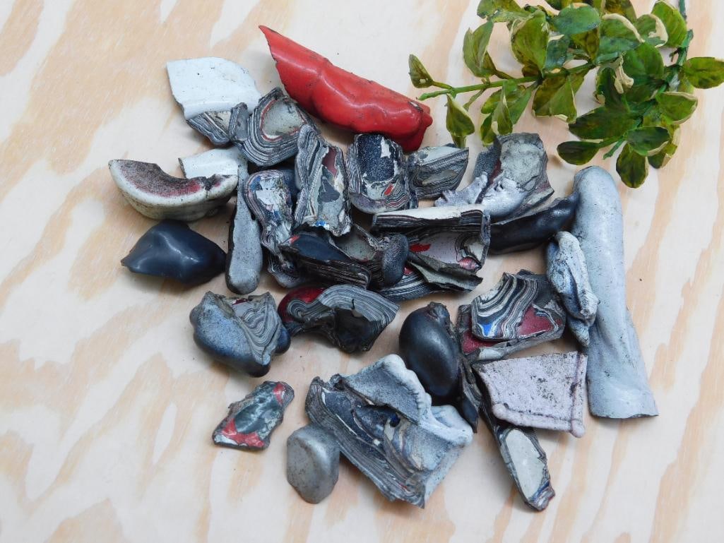 FORDITE MOTOR CITY AGATE ROCK STONE LAPIDARY SPECIMEN: FORDITE MOTOR CITY AGATE ROCK STONE LAPIDARY SPECIMEN