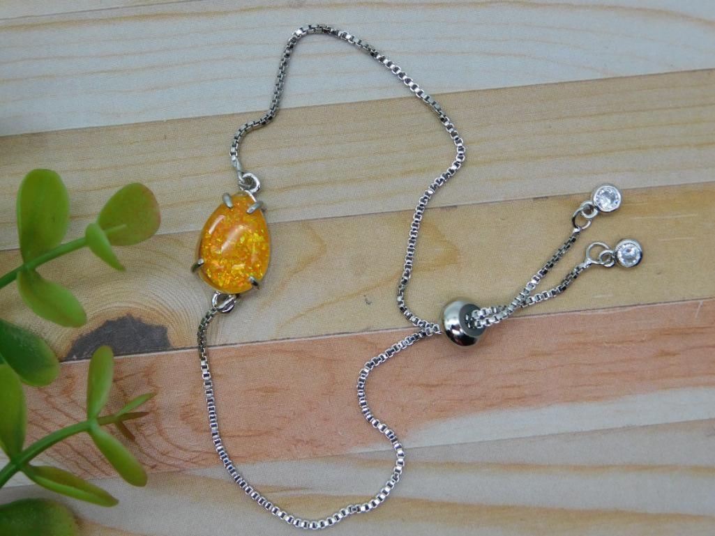 GENUINE STONE ADJUSTABLE BRACELET ROCK STONE LAPIDARY SPECIMEN: GENUINE STONE ADJUSTABLE BRACELET ROCK STONE LAPIDARY SPECIMEN