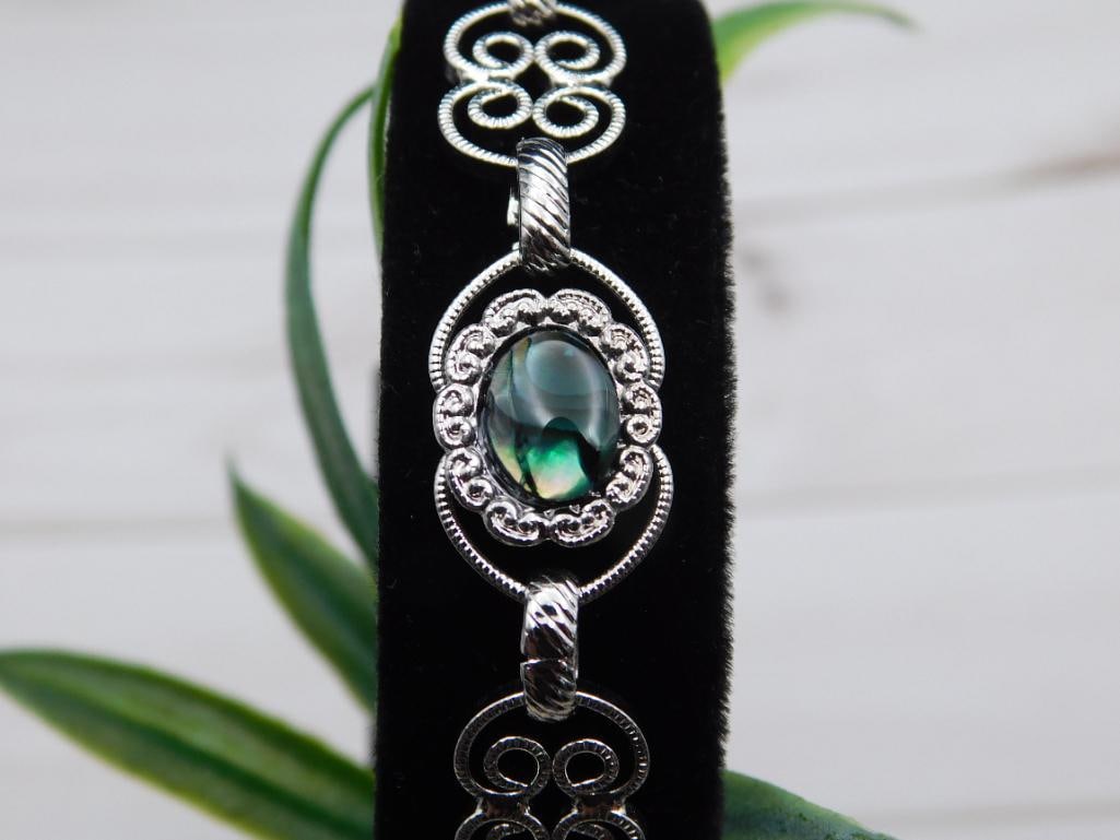 ABALONE STONE BRACELET ROCK STONE LAPIDARY SPECIMEN: ABALONE STONE BRACELET ROCK STONE LAPIDARY SPECIMEN