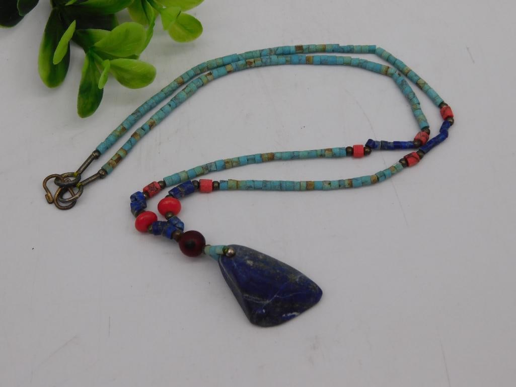 MIXED STONE NECKLACE ROCK STONE LAPIDARY SPECIMEN (1 of 3)