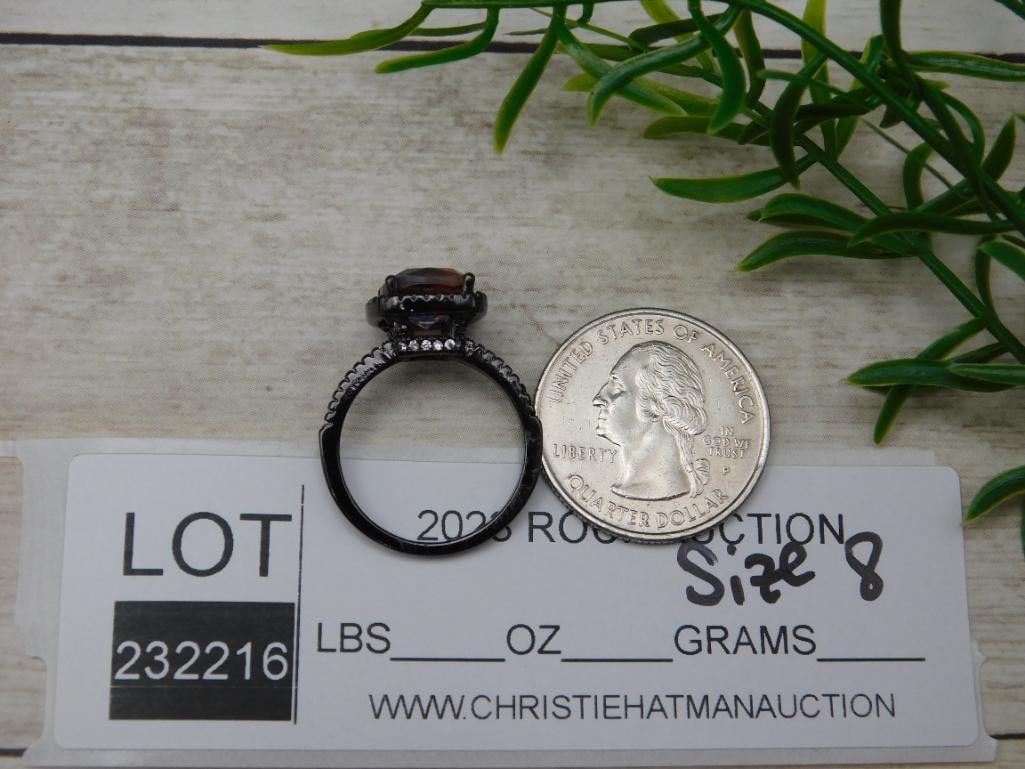 GENUINE STONE RING SIZE 8 - 2