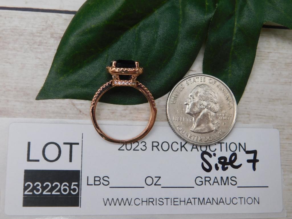 GENUINE STONE RING SIZE 7 - 2