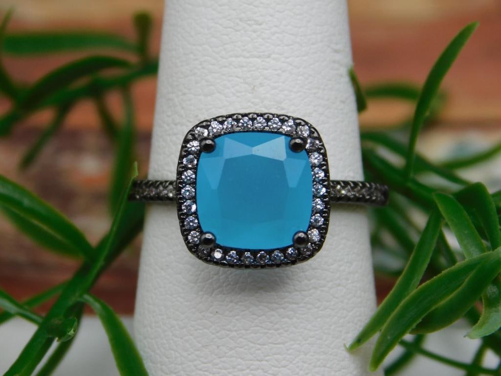 GENUINE STONE RING SIZE 8: GENUINE STONE RING SIZE 8