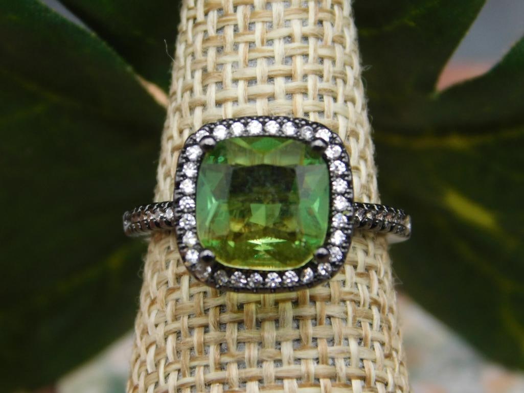 GENUINE STONE RING SIZE 6 - 3