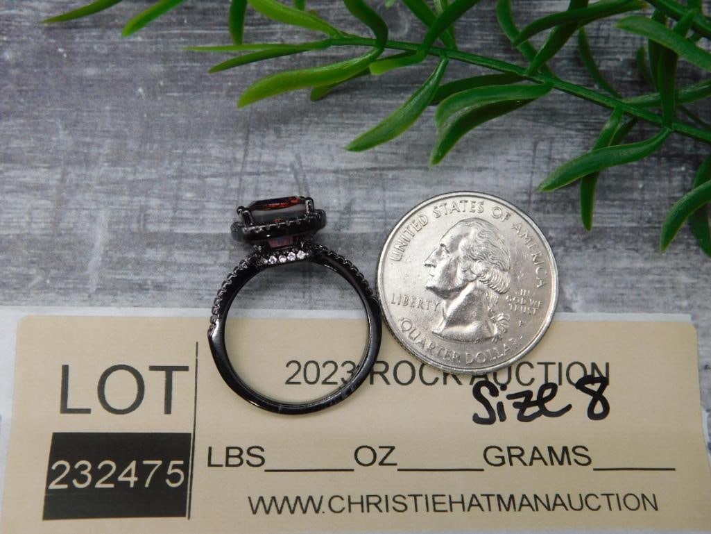 GENUINE STONE RING SIZE 8 - 4