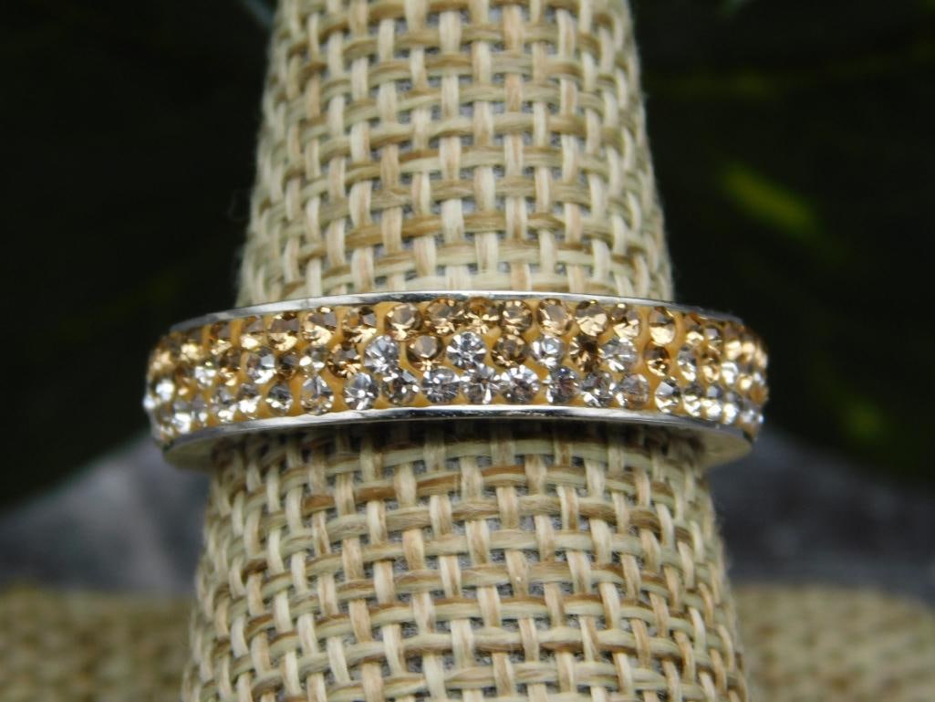 GENUINE STONE RING SIZE 9 - 3