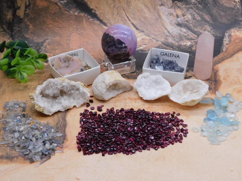 MIXED LOT ROCK STONE LAPIDARY SPECIMEN: MIXED LOT ROCK STONE LAPIDARY SPECIMEN