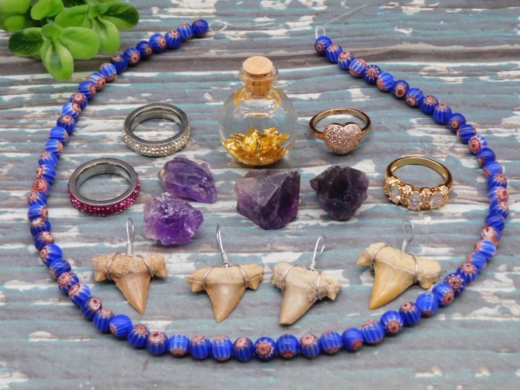 MIXED LOT ROCK STONE LAPIDARY SPECIMEN: MIXED LOT ROCK STONE LAPIDARY SPECIMEN