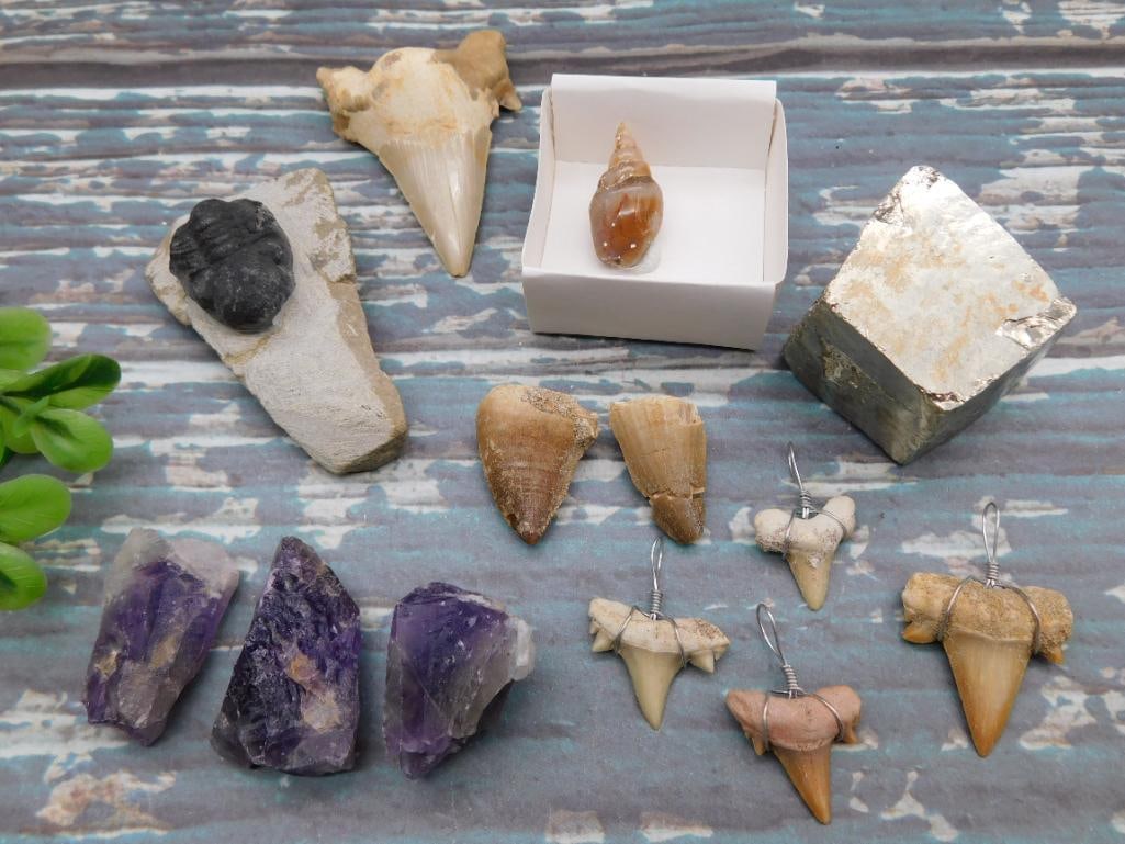 MIXED LOT ROCK STONE LAPIDARY SPECIMEN: MIXED LOT ROCK STONE LAPIDARY SPECIMEN