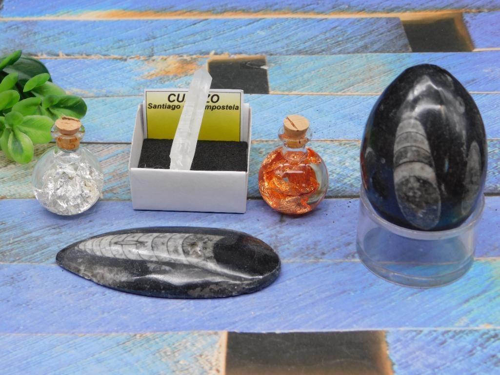 MIXED LOT ROCK STONE LAPIDARY SPECIMEN: MIXED LOT ROCK STONE LAPIDARY SPECIMEN