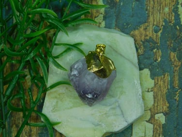 AMETHYST CRYSTAL PENDANT ROCK STONE LAPIDARY SPECIMEN