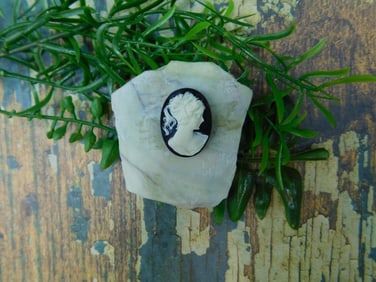 CAMEO CABOCHON ROCK STONE LAPIDARY SPECIMEN