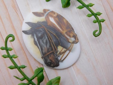 HORSE CABOCHON ROCK STONE LAPIDARY SPECIMEN