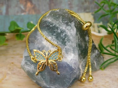 GENUINE STONE ADJUSTABLE BRACELET ROCK STONE LAPIDARY SPECIMEN