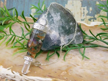 MIXED STONE PENDULUM ROCK STONE LAPIDARY SPECIMEN