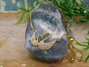 GENUINE STONE ADJUSTABLE BRACELET ROCK STONE LAPIDARY SPECIMEN