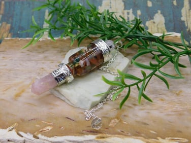 MIXED STONE PENDULUM ROCK STONE LAPIDARY SPECIMEN