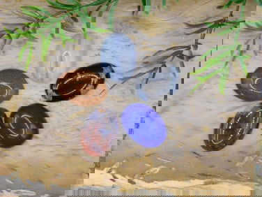 MIXED CABOCHON LOT ROCK STONE LAPIDARY SPECIMEN