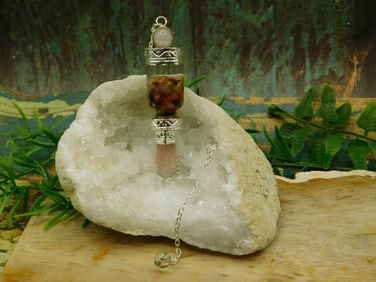 MIXED STONE PENDULUM ROCK STONE LAPIDARY SPECIMEN