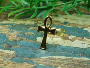 ANKH RING ROCK STONE LAPIDARY SPECIMEN