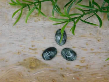 SERAPHINITE CABOCHONS ROCK STONE LAPIDARY SPECIMEN