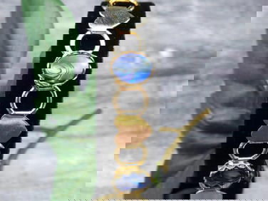 ABALONE STONE HEART PENDANT ROCK STONE LAPIDARY SPECIMEN