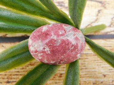 THULITE CABOCHON ROCK STONE LAPIDARY SPECIMEN