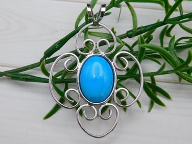 TURQUOISE PENDANT ROCK STONE LAPIDARY SPECIMEN