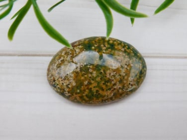 OCEAN JASPER CABOCHON ROCK STONE LAPIDARY SPECIMEN