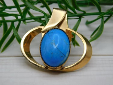 TURQUOISE PENDANT ROCK STONE LAPIDARY SPECIMEN