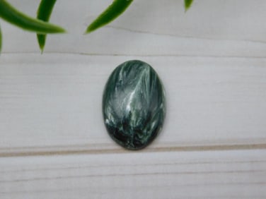 SERAPHINITE CABOCHON ROCK STONE LAPIDARY SPECIMEN