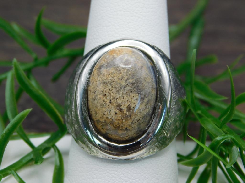GENUINE STONE RING ROCK STONE LAPIDARY SPECIMEN: GENUINE STONE RING ROCK STONE LAPIDARY SPECIMEN