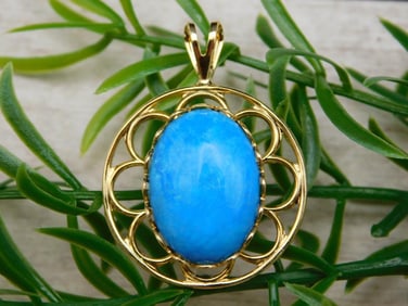 TURQUOISE PENDANT ROCK STONE LAPIDARY SPECIMEN