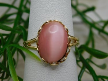 CATS EYE RING ROCK STONE LAPIDARY SPECIMEN