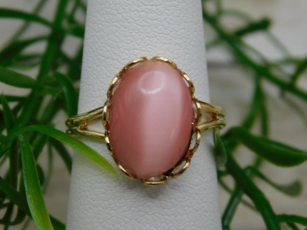 CATS EYE RING ROCK STONE LAPIDARY SPECIMEN: CATS EYE RING ROCK STONE LAPIDARY SPECIMEN
