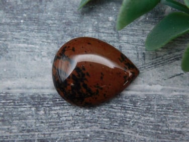 MAHOGANY OBSIDIAN CABOCHON ROCK STONE LAPIDARY SPECIMEN