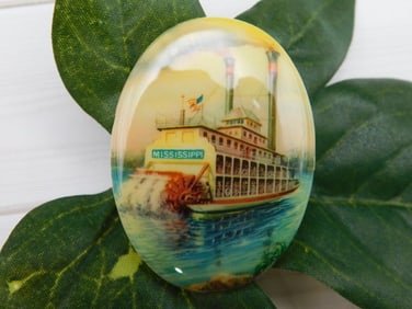 STEAM BOAT CABOCHON ROCK STONE LAPIDARY SPECIMEN